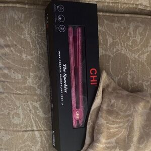 New The Sparkler CHI Pink Ceramic Hairstyling Iron